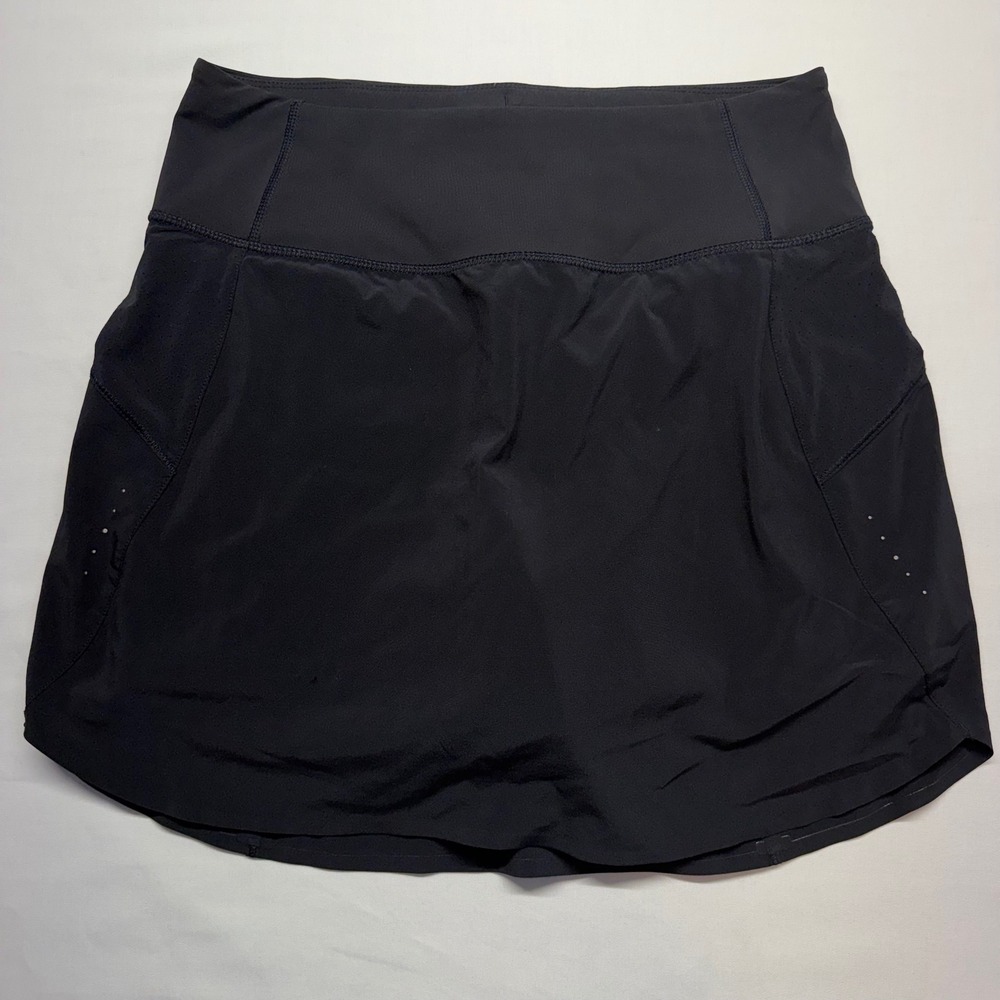 Athleta‎ Run With It 16" Skort Womens Small Black Running Tennis Golf Skort